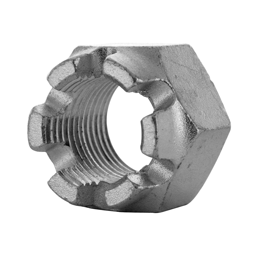 1/4-28 Fine Zinc Plated Grade 5 Hex Castle Nut