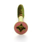 #8 x 1-1/2 Inch Yellow Zinc Plated Steel Slotted/Phillips Flat Head Wood Screw