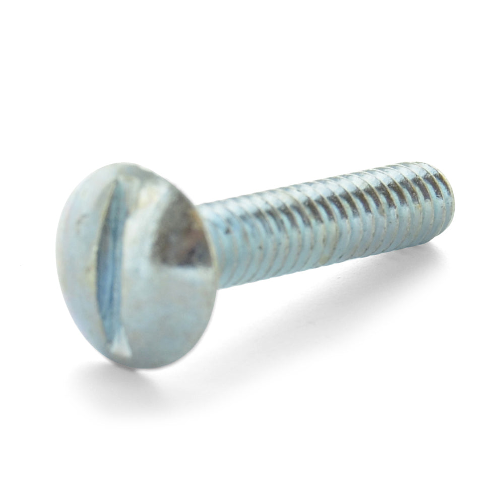 1/4-20 x 3/4 Inch Coarse Zinc Plated Steel Slotted Drive Truss Head Machine Screw