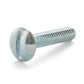 1/4-20 x 3/4 Inch Coarse Zinc Plated Steel Slotted Drive Truss Head Machine Screw