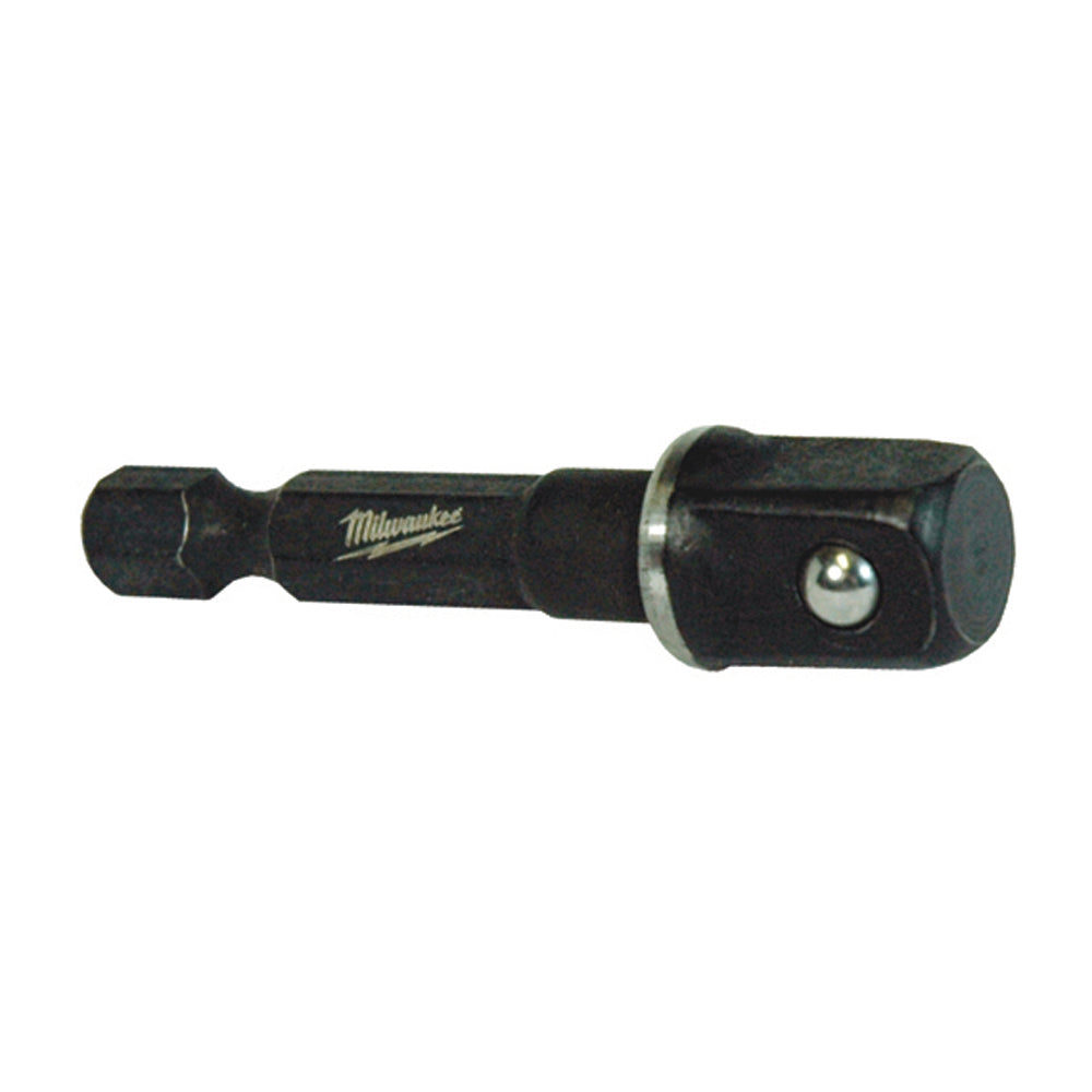 1/4 Inch Input Hex x 1/4 Inch Output Square Drive 1/4 Inch Hex (Input) Square (Output) Shank 2 Inch Length Steel Shockwaveâ„¢ Socket Adapter