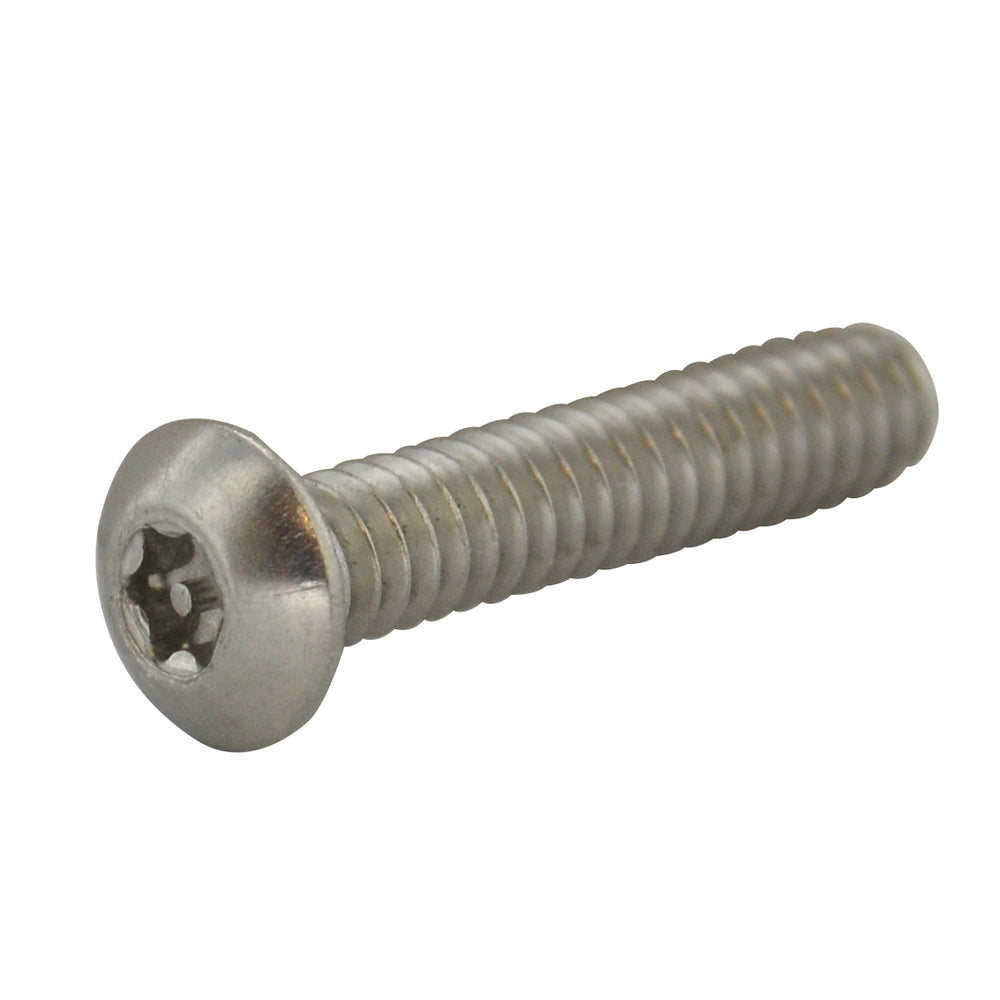 #8-32 x 3/4 Inch Stainless Steel Torx Pin Button Head Tamper Resistant Machine Screw