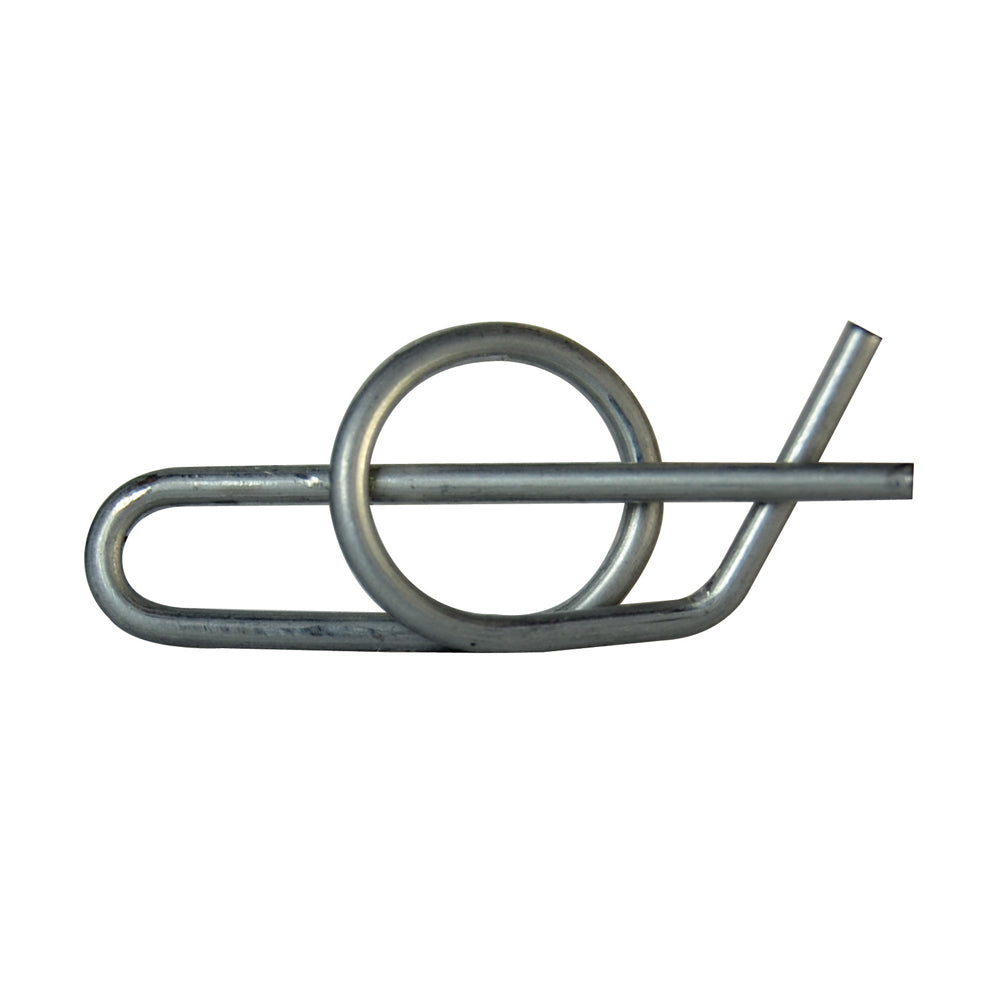 1.044 Inch Locking Cotter Pin Fits Shaft 5/16 Inch Regular Zinc Coated Ring Clip