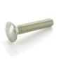 1/4-20 x 3-1/2 Inch Coarse Plain 18-8 Stainless Steel Round Head Carriage Bolt