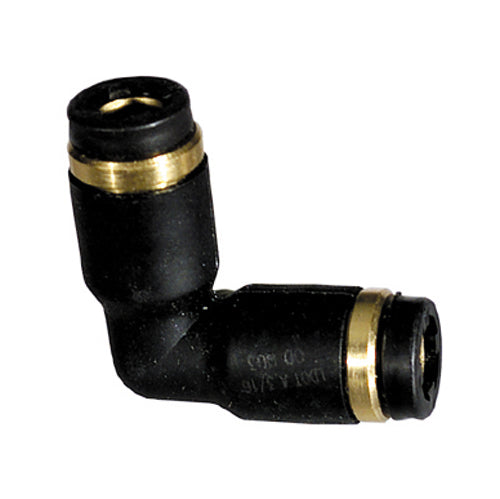 3/8 Inch Composite/Brass Legris D.O.T. Push-In Union Elbow