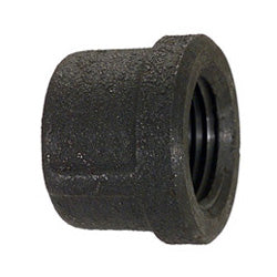 1-1/2 Inch Sch 80 Fnpt Black Malleable Iron Pipe End Cap