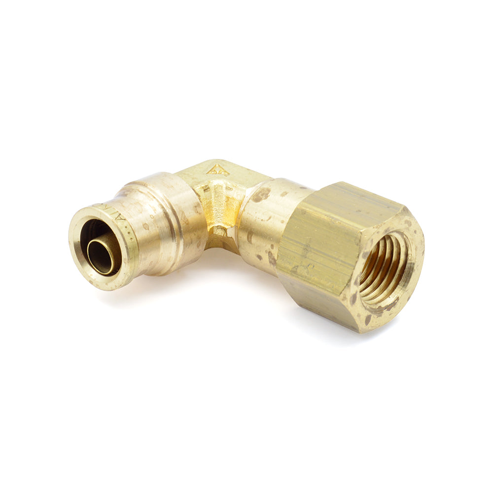 3/8" X 1/4" AB Push-On Female Elbow Swivel