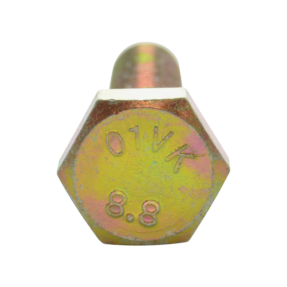 M18 x 2.5 x 60 mm Coarse Class 8.8 Zinc Plated Steel Hex Head Cap Screw.
