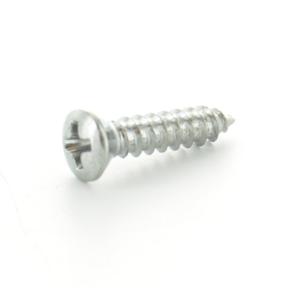#10 x 3/4 Inch Chrome Alloy Steel Oval Head Type-Ab Self-Tapping Sheet Metal Screw