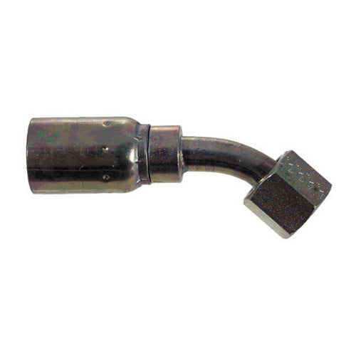 Female Flat Face O-Ring (FFOR) 45 Elbow Swivel 3/4 Inch Hose X 5/8 Inch Tube