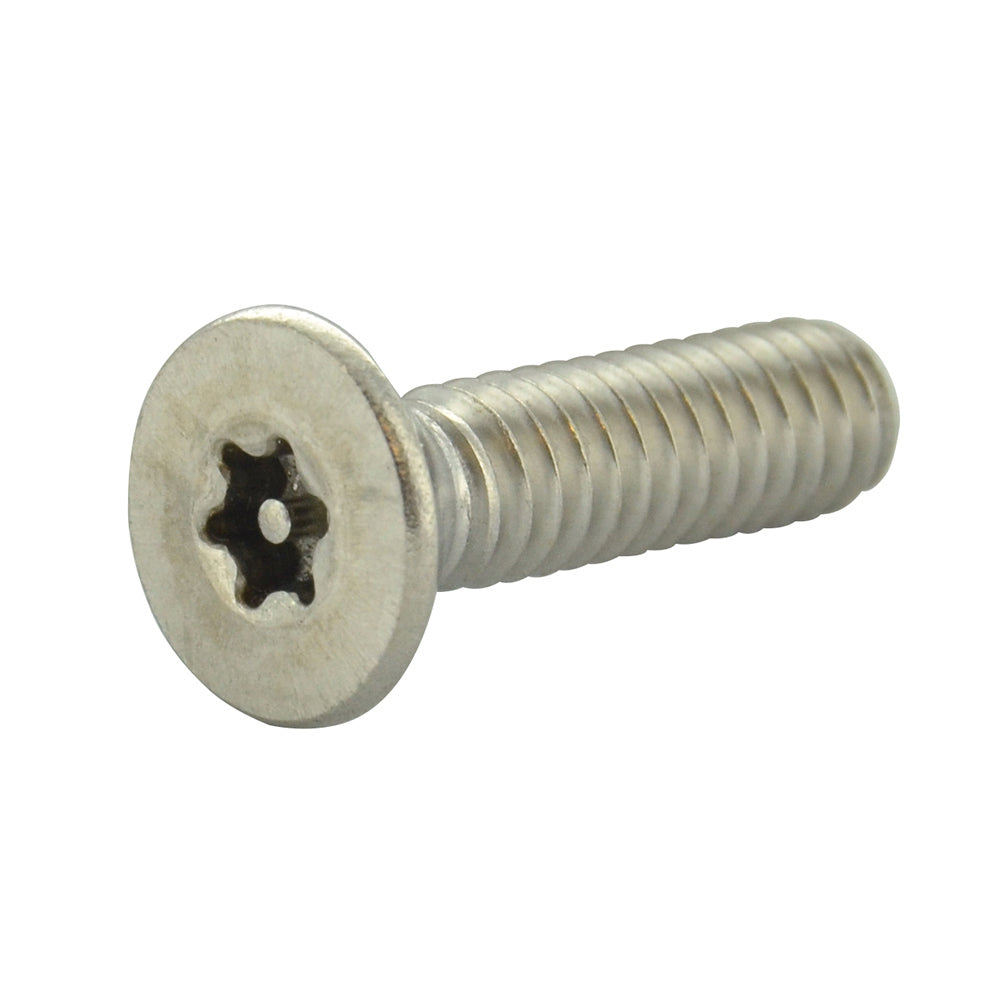 #6-32 x 1/2 Inch Stainless Steel Torx Pin Flat Head Resistant Machine Screw