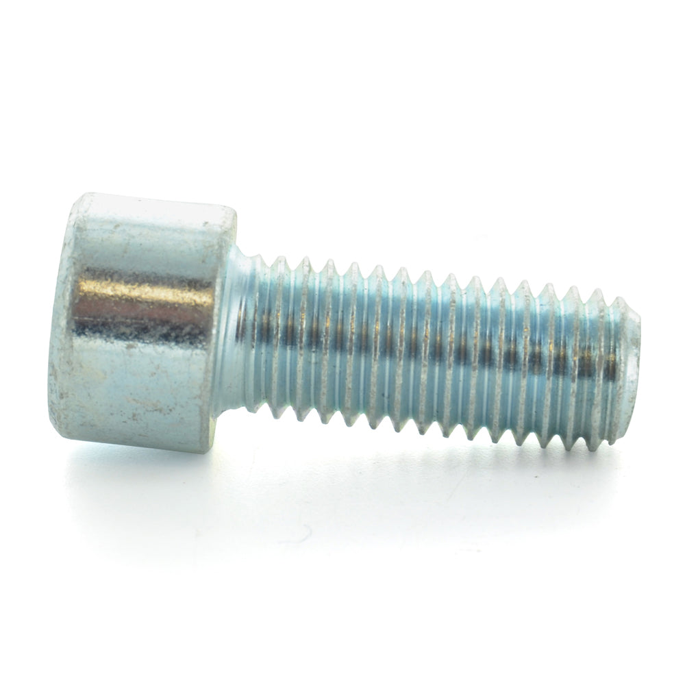 M8 x 1.25 x 60 mm Coarse Clear Zinc Alloy Steel Socket Cap Screw