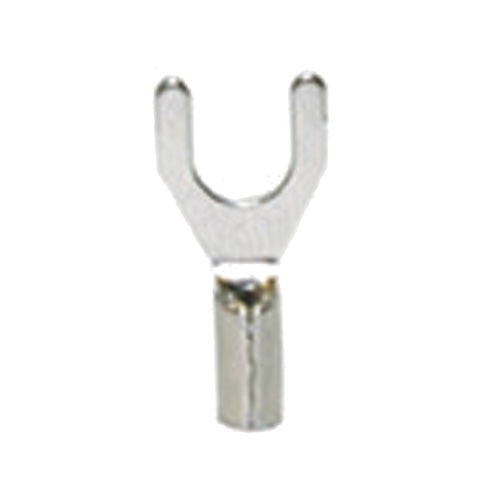 12-10 Gauge Uninsulated High Temperature Fork Spade Terminal #10 Stud