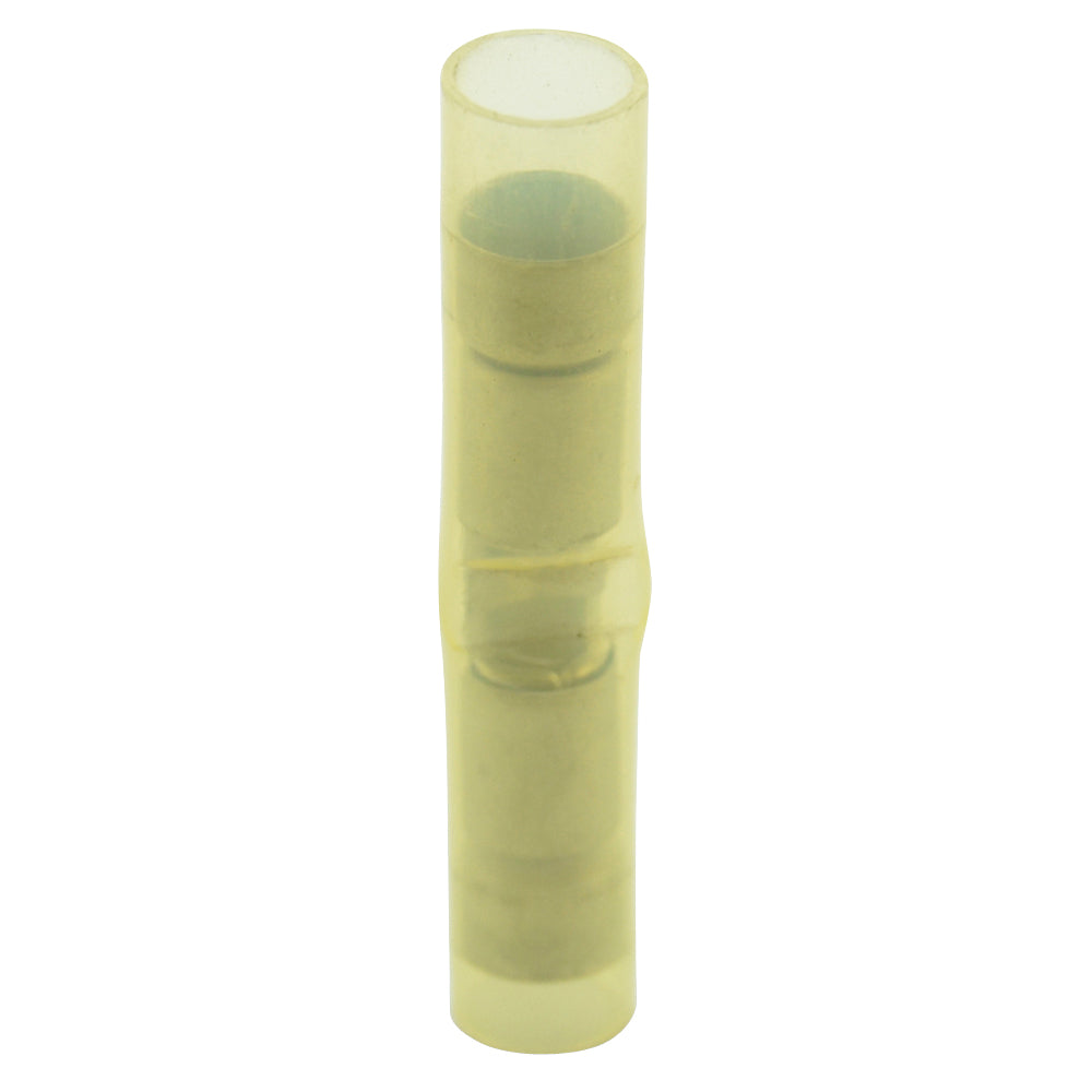 12-10 Gauge Butt Connector Window Type Nylon Insulated Yellow