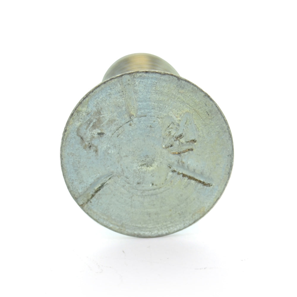 1/2-13 x 3 Inch Coarse Zinc Plated Grade 5 Flat Head Plow Bolt
