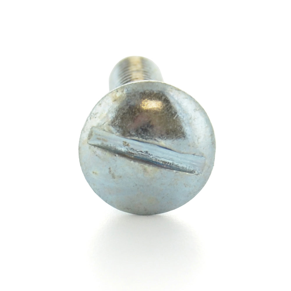 #10-24 x 1 Inch Coarse Zinc Plated Steel Slotted Drive Truss Head Machine Screw