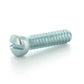 #6-32 x 1 Inch Coarse Zinc Plated Steel Slotted Drive Fillister Head Machine Screw