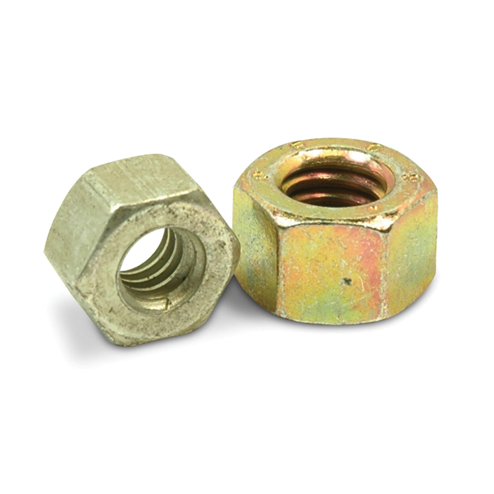 1-1/2-6 Coarse Cadmium Yellow Zinc and Wax Grade L9 Finished Hex Nut