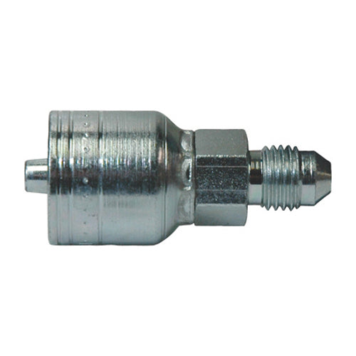 1/2 Inch x 3/4 Inch Jic 37 Degree Male Rigid Yellow Zinc Z Series Weathergrip Crimp