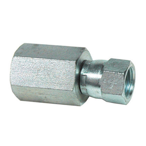 3/4 Inch 4000 psi Zinc Plated Yellow Dichromate Carbon Steel Female 37 Degree Jic Swivel To Female Pipe Swivel Adapter