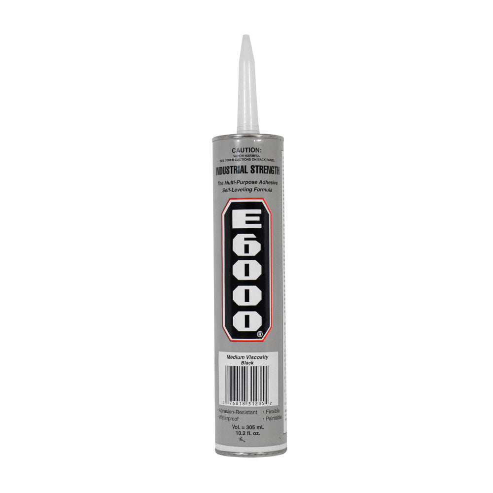 E-6000 Industrial Adhesive Cartridge Black - 10.2 Fl oz