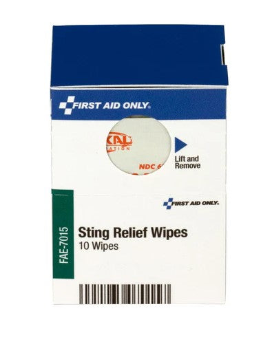 Sting Relief Wipes - 10 Per Box