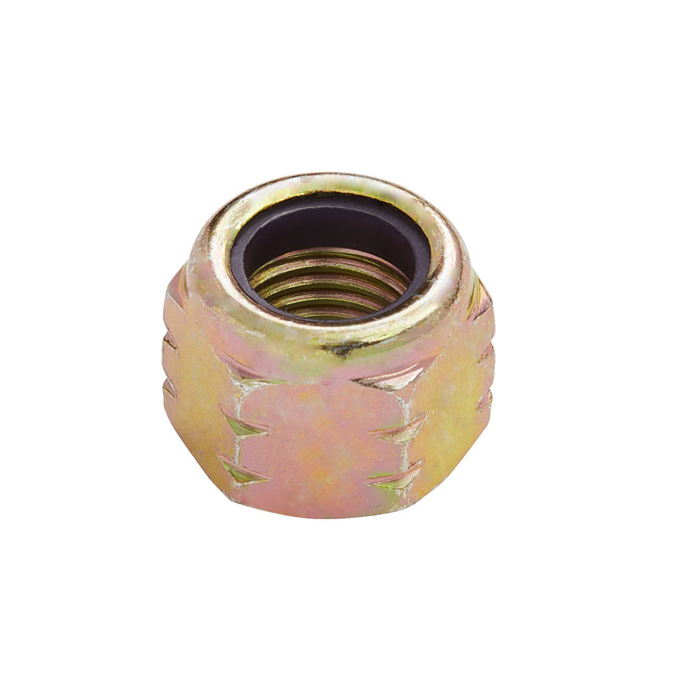 7/16-14 Coarse Yellow Zinc Grade 8 (Ne) Nylon Insert Lock Nut