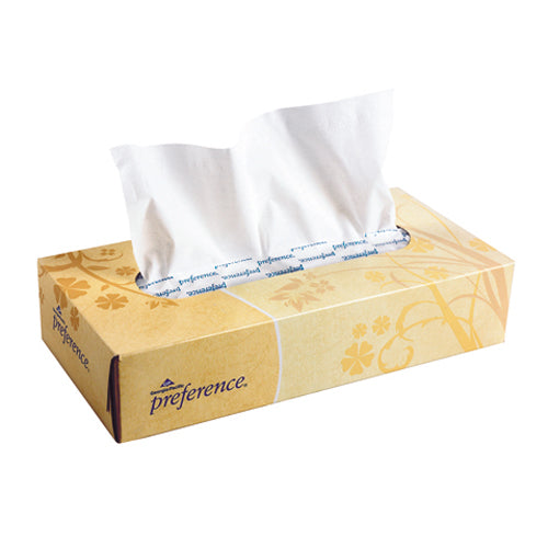Preference Facial Tissue 100 Sheets Per Flat Box - 30 Per Case