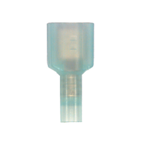 16-14 Awg 0.250 Inch x 0.032 Inch Tab Blue Nylon Insulated Fully Insulated Push-On Male Quick Slide Disconnect