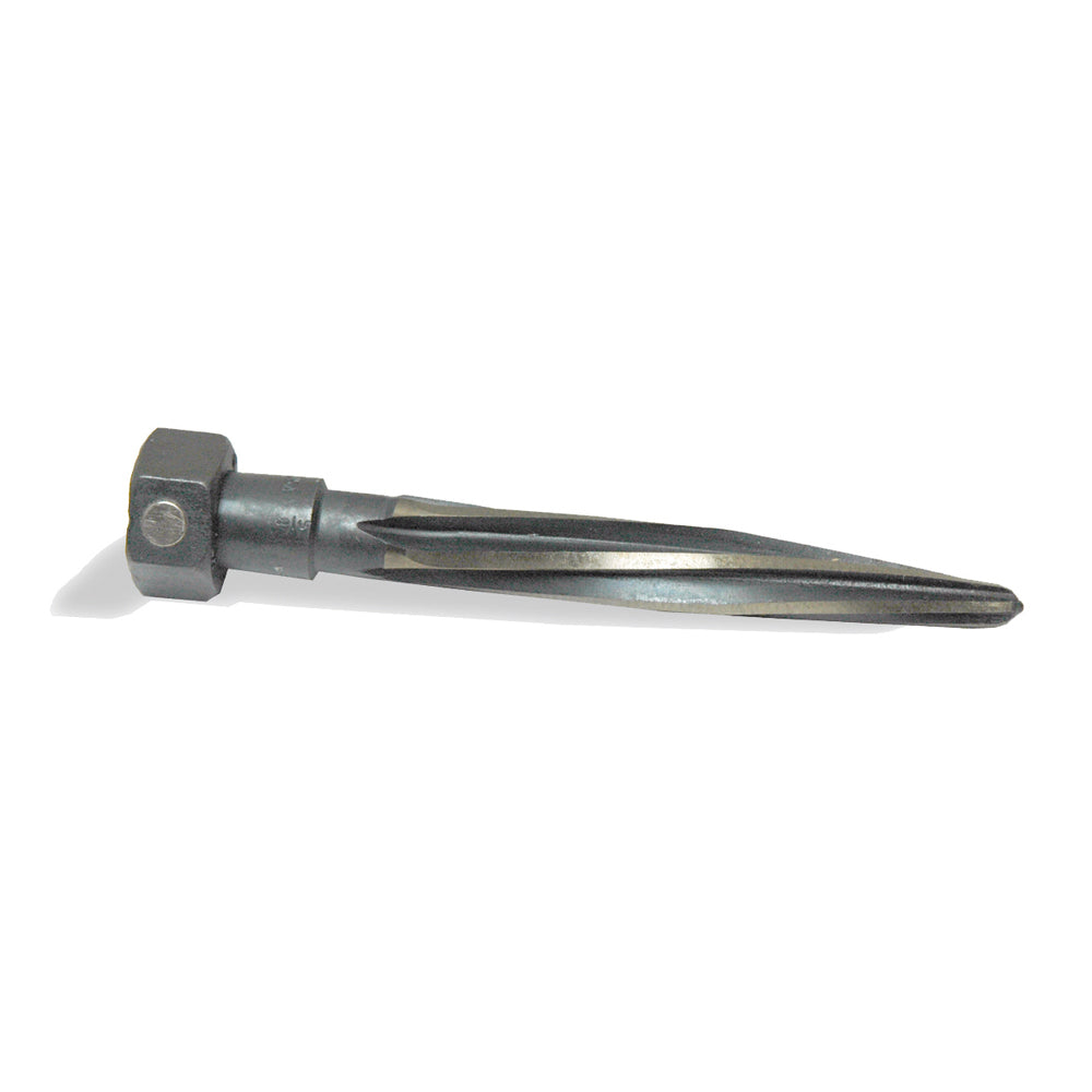 11/16 Inch Spiral Flute Black and Gold M-7N Molybdenum High Speed Steel Fractional Size Nitro Safety First Construction Reamer