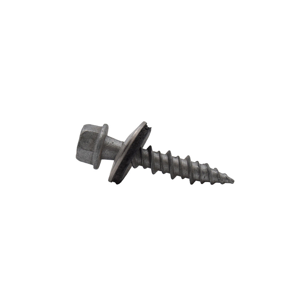 #10 x 1" Unslotted HI-Hex Washer Head Type 17 Screw w/SS Bonded Sealing Washer for Metal to Wood- Weather Coated