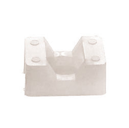 5/8" x 7/8" Nylon Screw Mount Cable Clip White