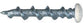 3/16 Inch x 1-1/4 Inch Chrome Plated Concrete Screws Wall-Dogâ„¢ Anchor - 100 Per Box