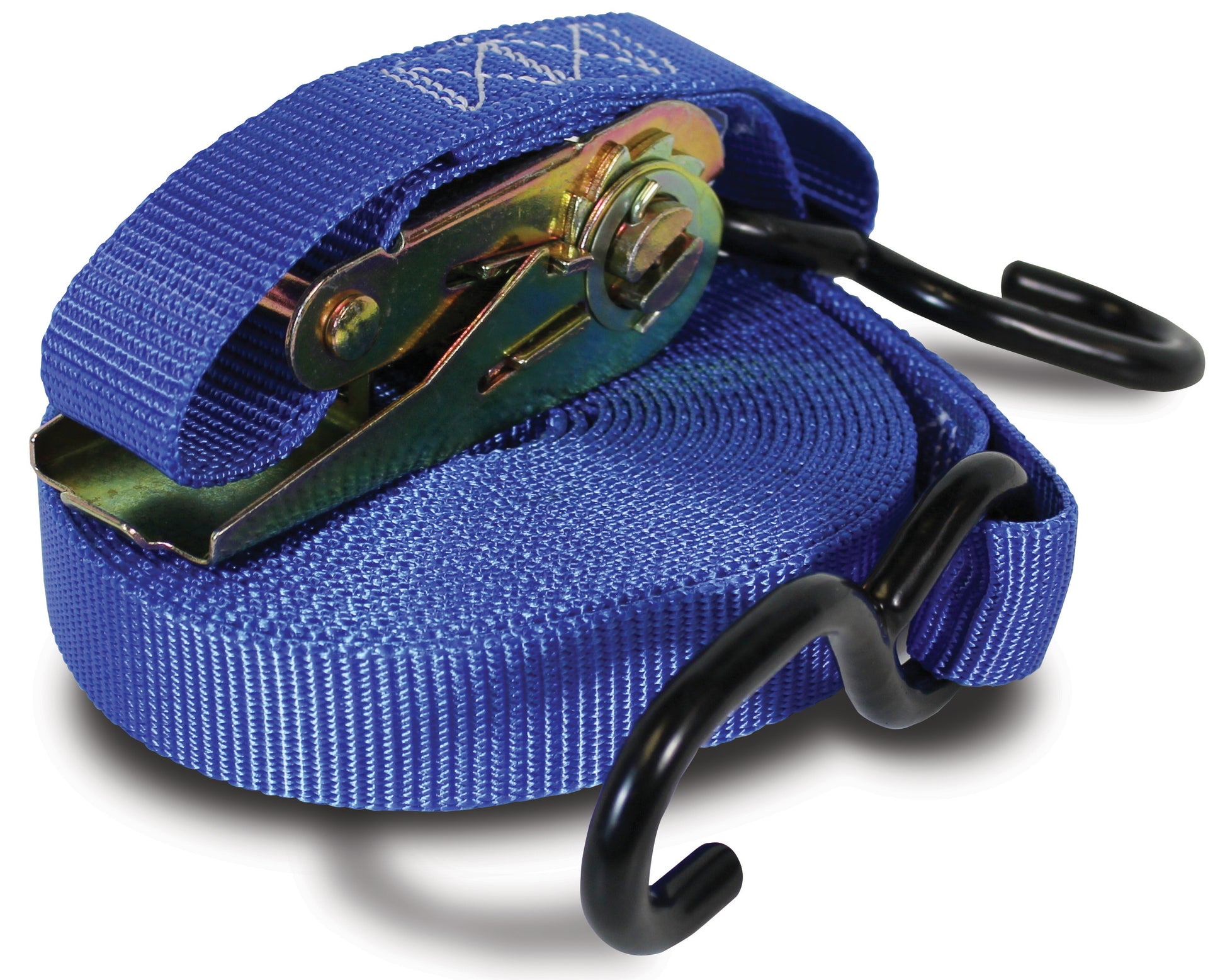 1 Inch X 20 Foot Ratchet Strap With Vinyl Coated "S" Hook