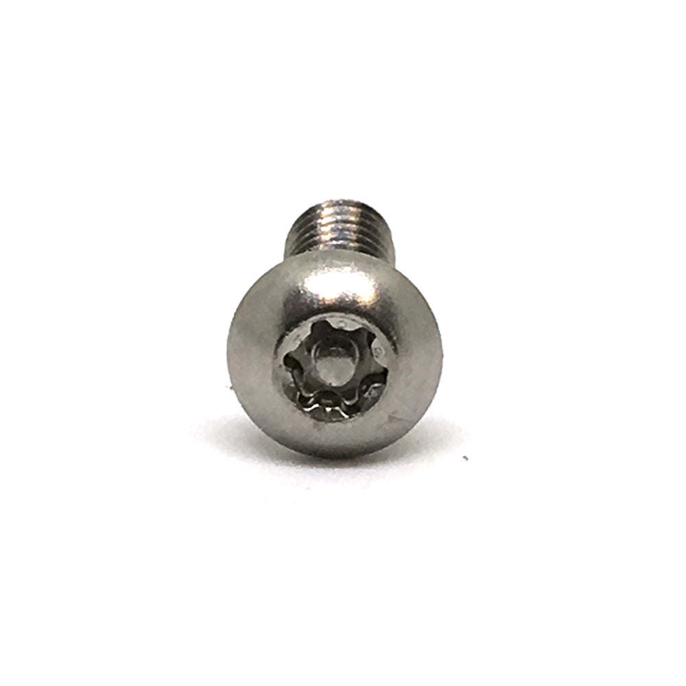 #10 x 3/4 Inch Stainless Steel Torx Pin Button Head Tamper Resistant Sheet Metal Screw