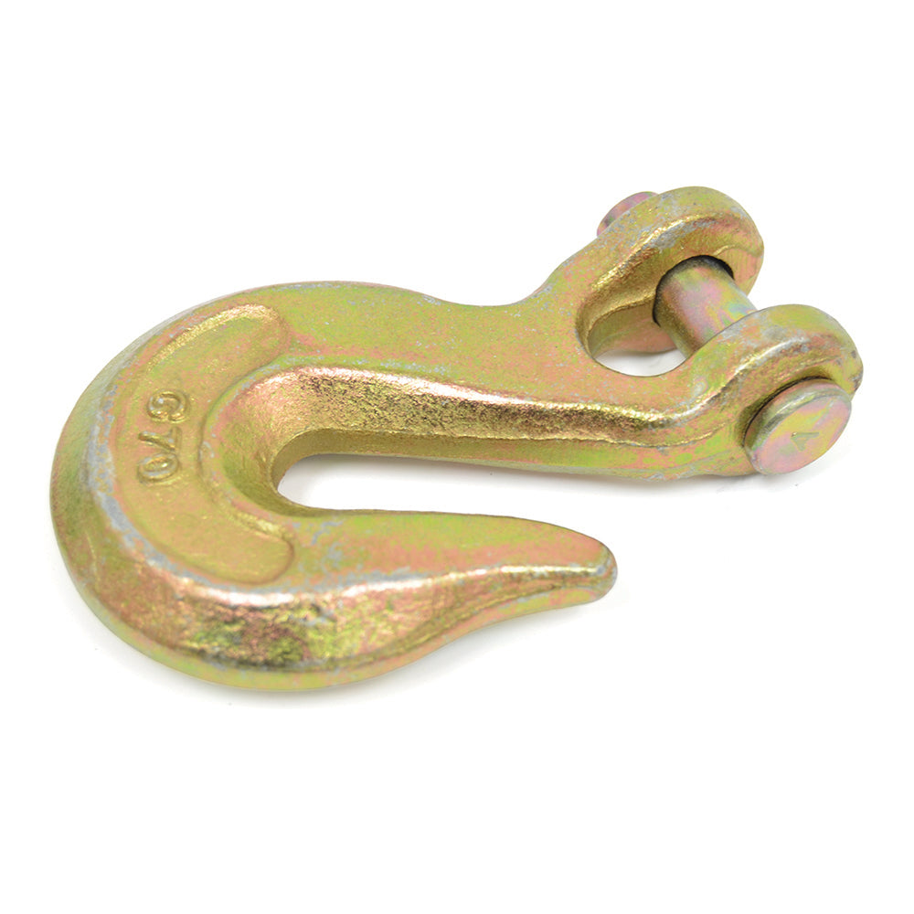 5/16 Inch Grade 70 Yellow Chromate Transport Clevis Grab Hook