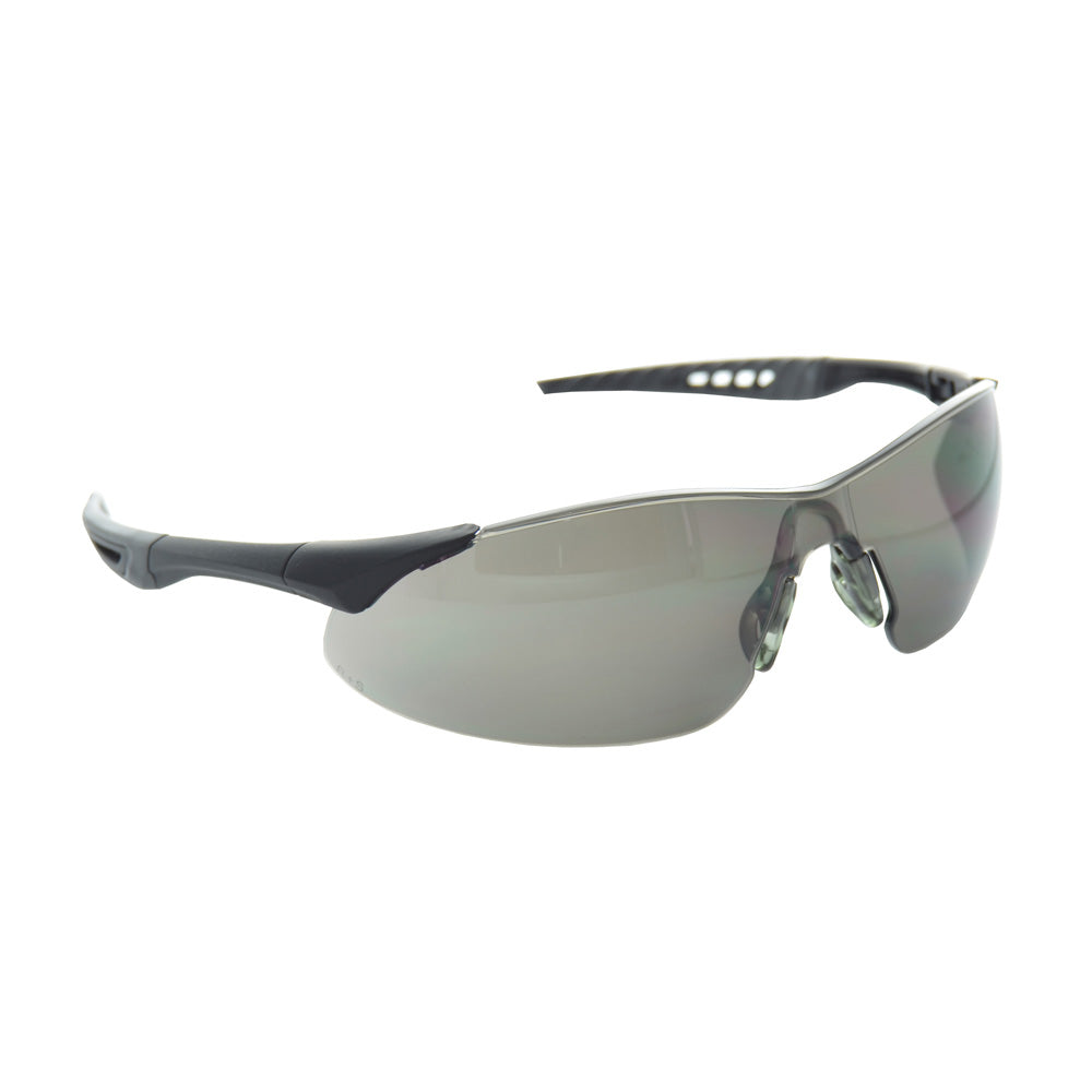 Smoke Lens Black Frame Polycarbonate Rock Safety Eyewear