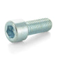 M3 x 0.5 x 8 mm Coarse Clear Zinc Alloy Steel Socket Cap Screw