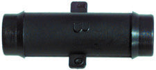 3/8 Inch x 3/8 Inch Black Nylon Vacuum and Washer Hose Line Connector
