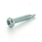 #10-16 x 1 Inch Zinc Plated Steel #3 Point Pan Head Self-Drilling Tek Screw