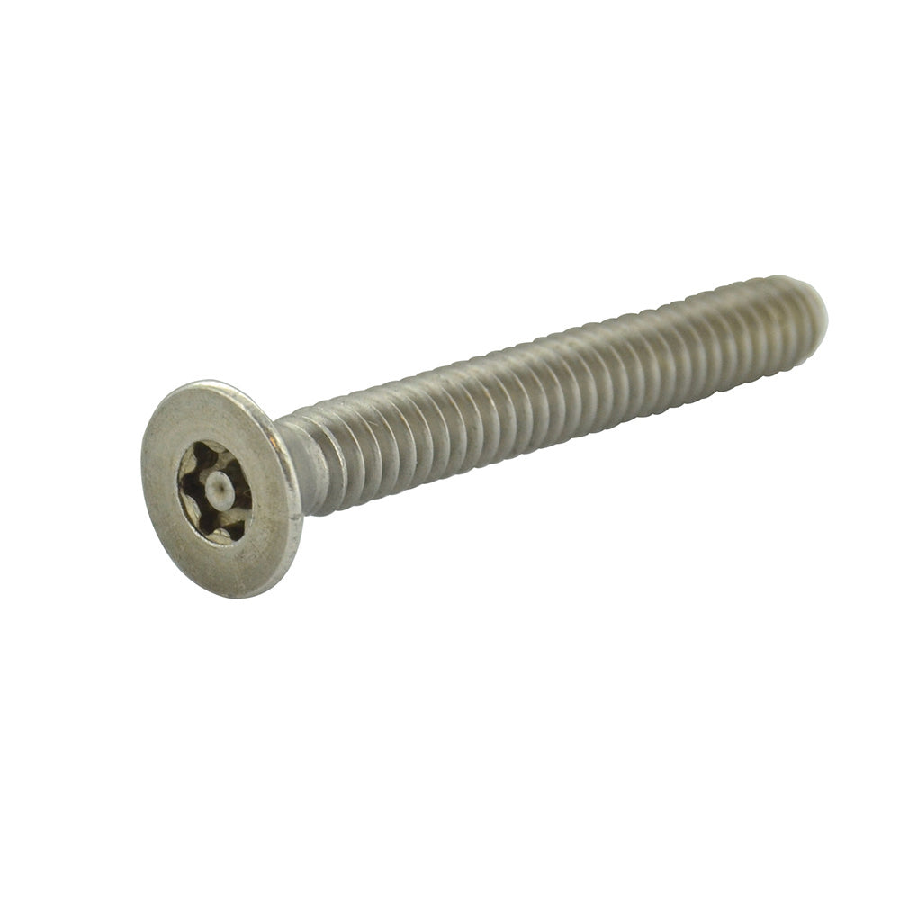 #10-32 x 11/4 Inch Stainless Steel Torx Pin Flat Head Resistant Machine Screw