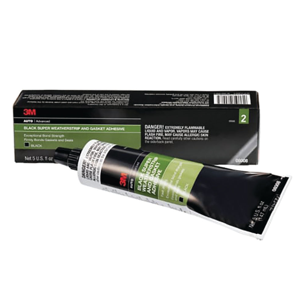 3M 5 Fl oz Weatherstrip Adhesive Black