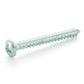 #8-18 x 2 Inch Zinc Plated Low Carbon Steel Pan Head Type-A Self-Tapping Sheet Metal Screw