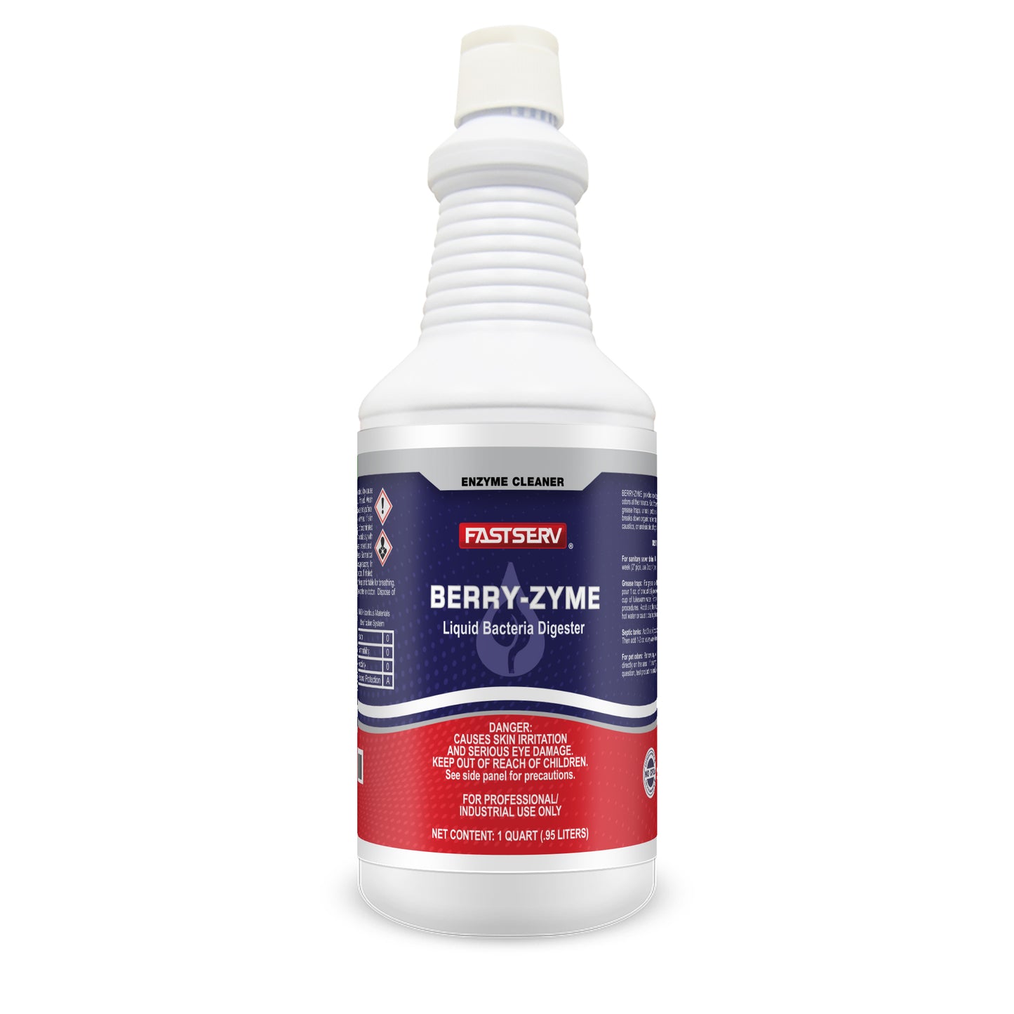 FastServ  Berry-Zyme Liquid Bacteria Deodorizer & Drain Maintainer - 1 Quart