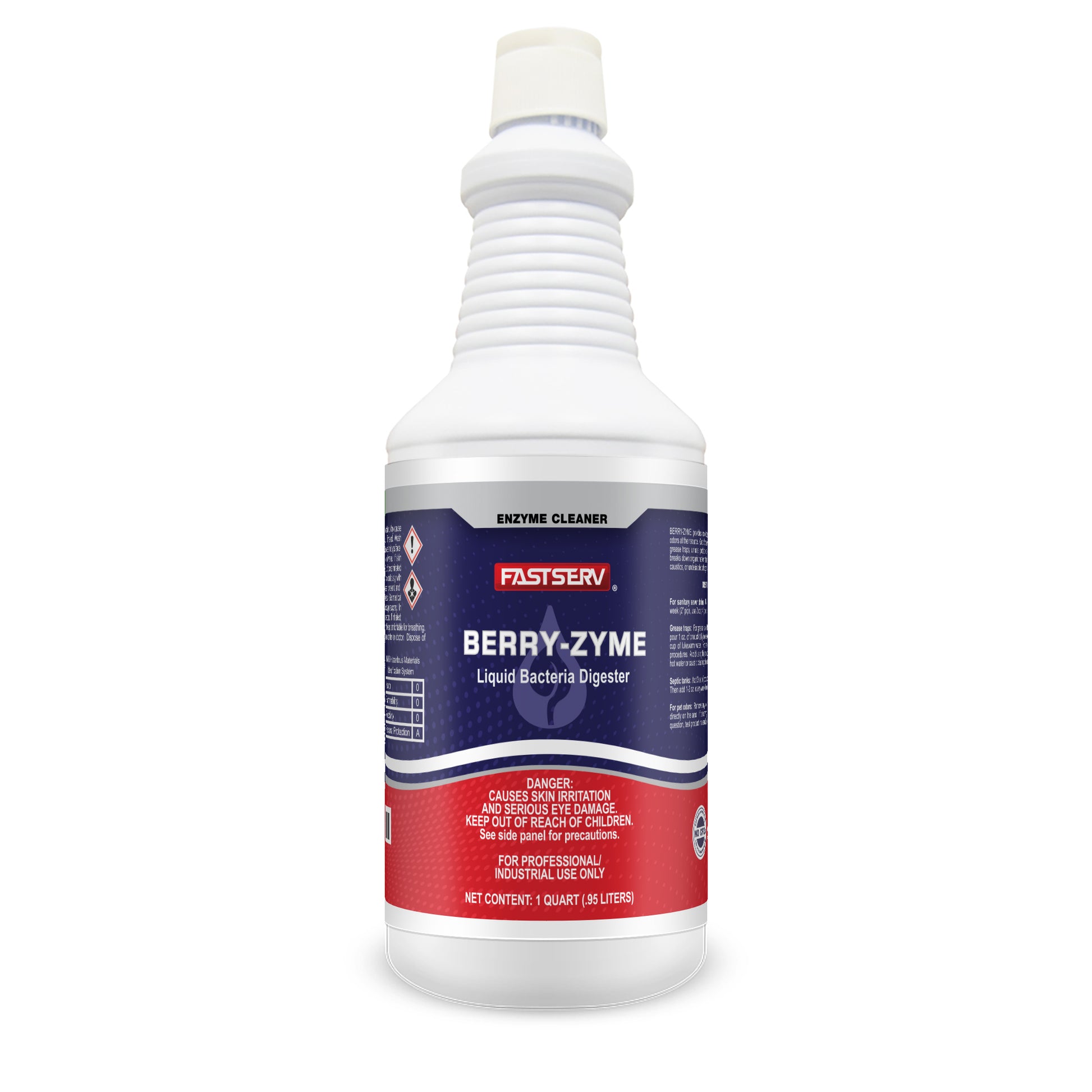 FastServ  Berry-Zyme Liquid Bacteria Deodorizer & Drain Maintainer - 1 Quart