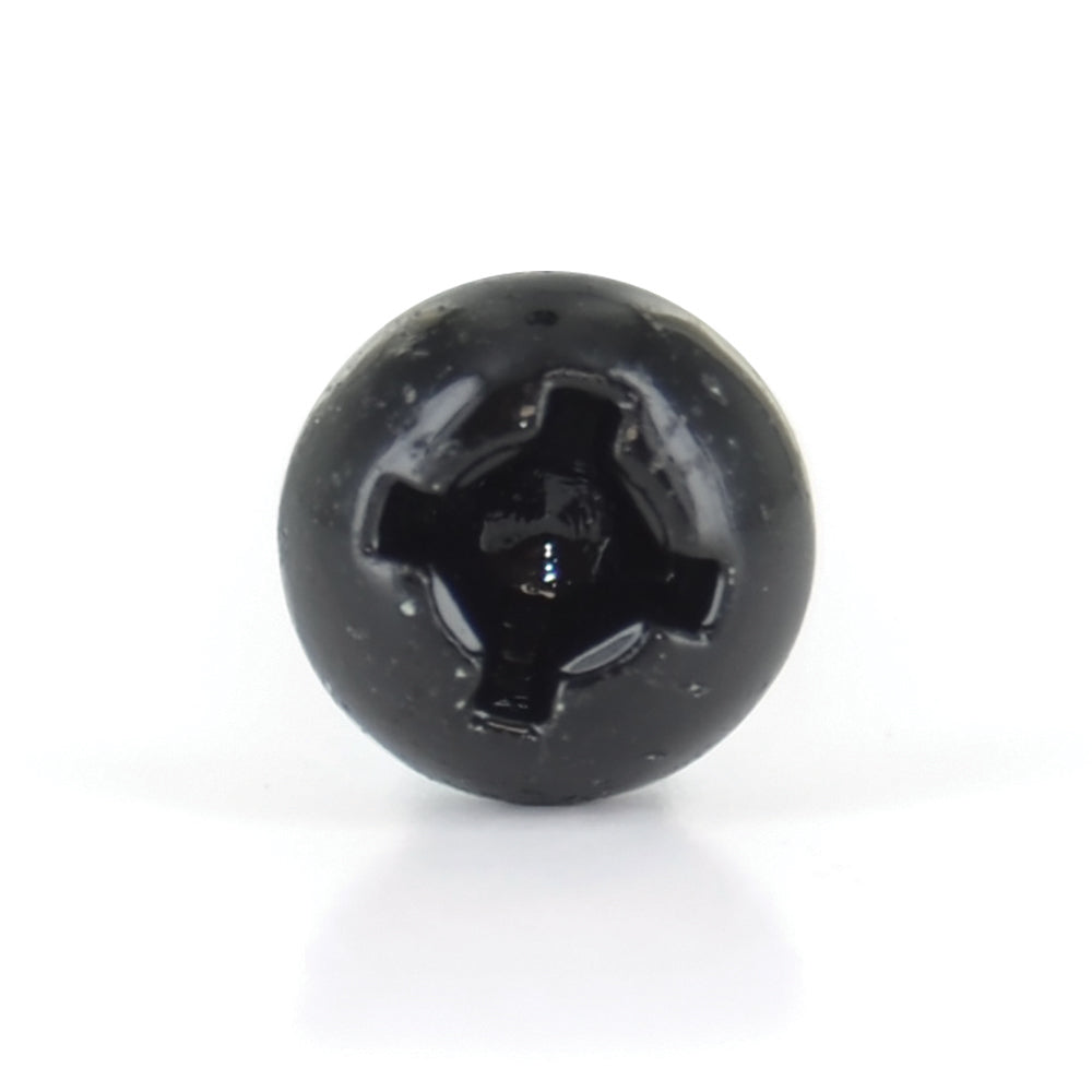 #8 x 1-1/2 Inch Painted Self-Drilling Pan Head Square Drive Screws - Black