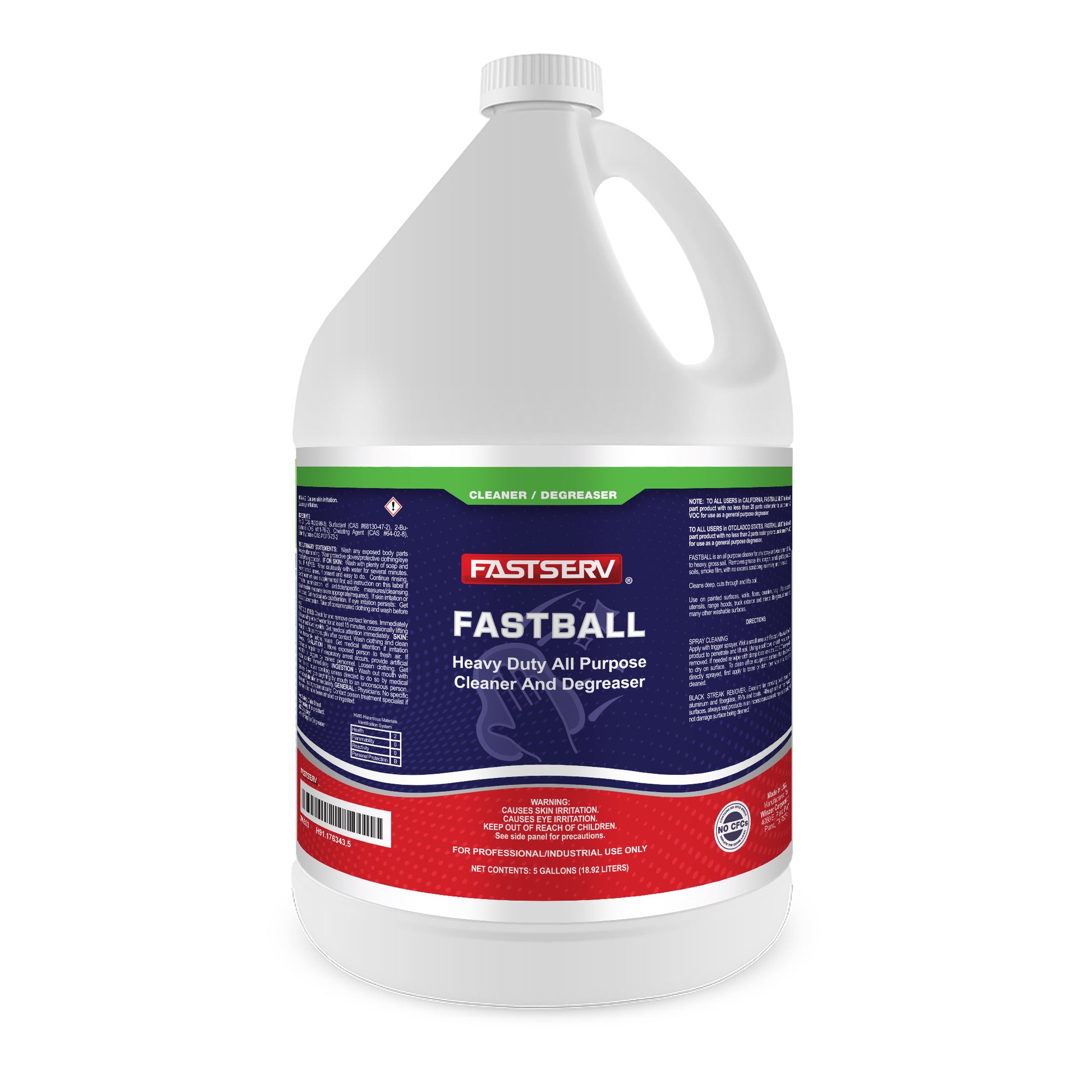 FastServ Fastball Heavy-Duty All-Purpose Cleaner & Degreaser  - 1 Gallon Bottle