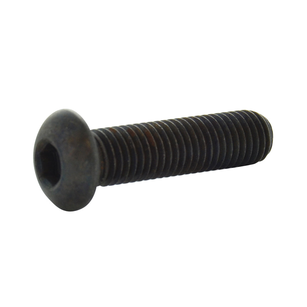 1/4-28 x 5/8 Inch Coarse Black Oxide Steel Button Head Socket Cap Screw Usa