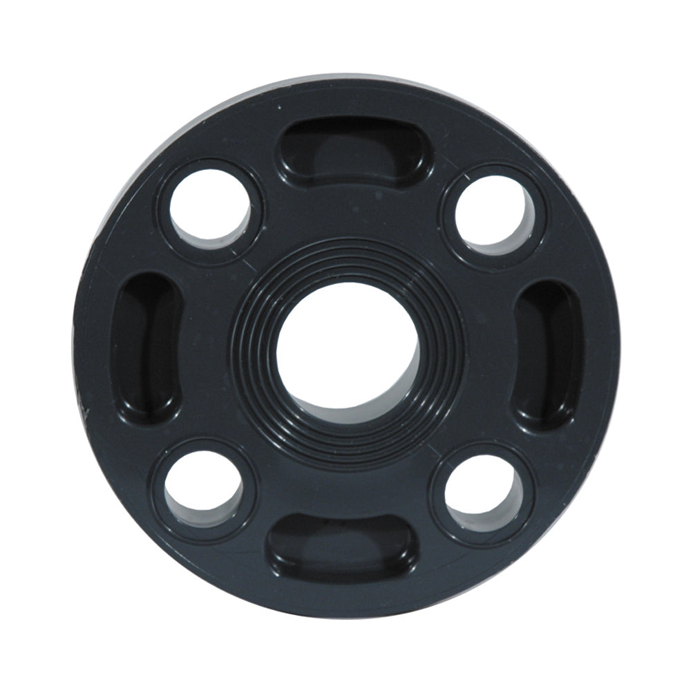 1/2 Inch Socket Sch 80 Dark Gray Pvc 1 Piece Flange