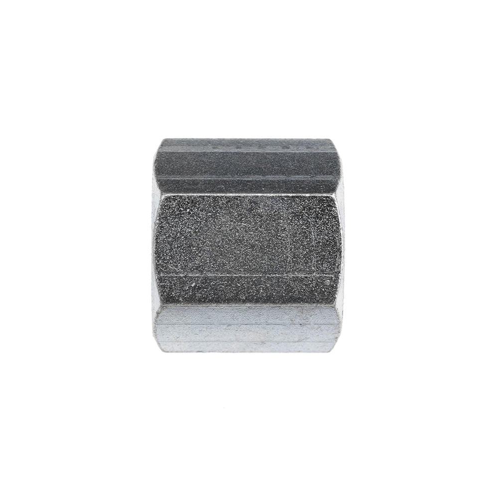 1/4" Threaded Black Steel Hex End Cap